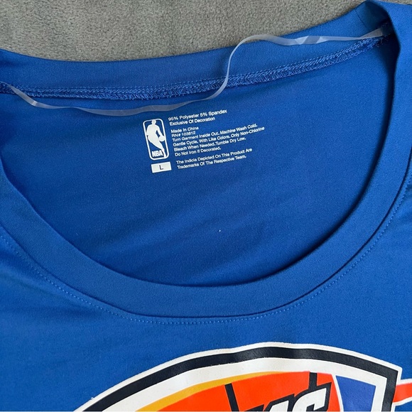 NBA Oklahoma City Thunder Women's Dolman Short Sleeve T-Shirt L - Picture 3 of 4